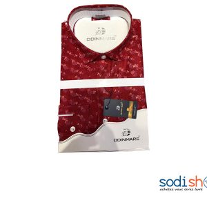 Chemise à Motif OdinMars - Couleur Rouge Pour Homme BC00103