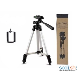 Trépied Télescopique DK-3888 35-102 cm - Pour Smartphones et Caméra SODI00