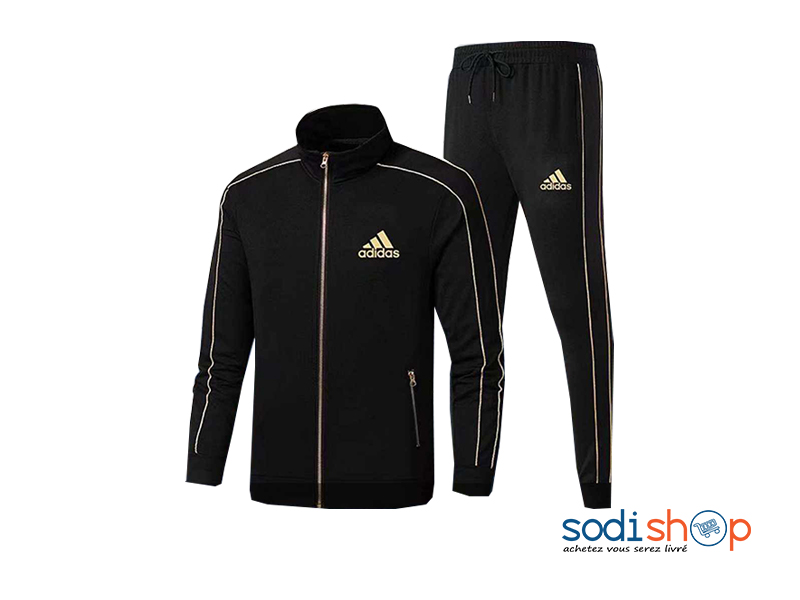 Adidas Survêtement Complet Haute Qualité - Couleur Noir Jaune WA0021