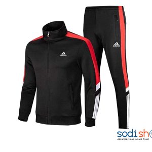 Adidas Survêtement Complet Haute Qualité - Couleur Noir Rouge WA0021