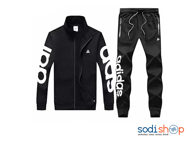 Adidas Survêtement Complet Haute Qualité - Couleur Noir Blanc WA0021