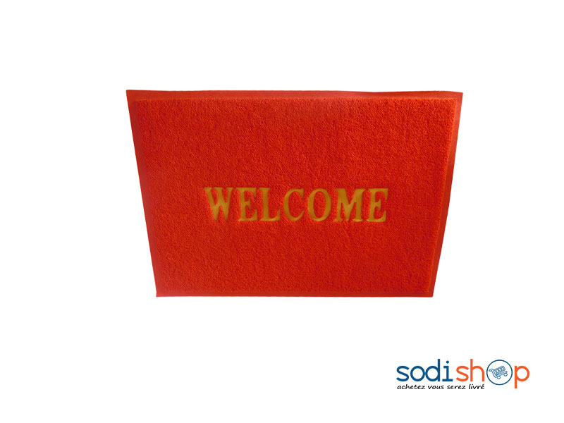 Essuie Pied Welcome Tapis d’Extérieur - Couleur Rouge Format Moyen MK00101