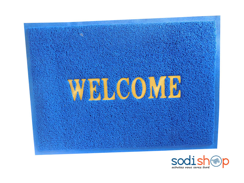 Essuie Pied Welcome Tapis d’Extérieur - Couleur Bleu Petit Format MK00101