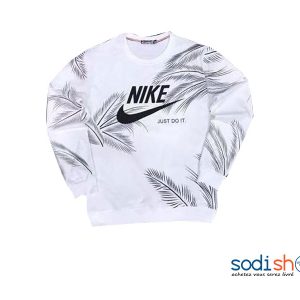 Pull Nike Tissu en Coton Haute Qualité - Couleur Blanc BJ00100