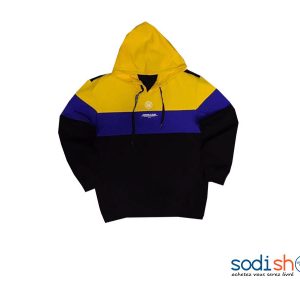 Survêtement avec Capuche - Tissu Doux et Relaxant Couleur Noir Jaune BJ00100
