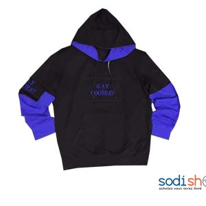 Survêtement avec Capuche - Haute Qualité Couleur Noir Bleu BJ00100