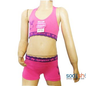 Maillot de Bain Sous Vêtement Pour Fillette - 2 Pièces Couleurs Rose BK0072
