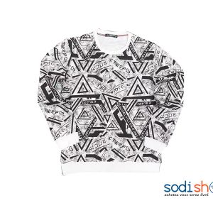 Pull-over Tissu en Coton Couleur Blanc BJ00100