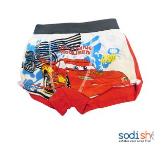 Sous-Vêtement Pour Enfant Taille Elastiquée - Caleçon à Motif Couleur Rouge Blanc BK0072