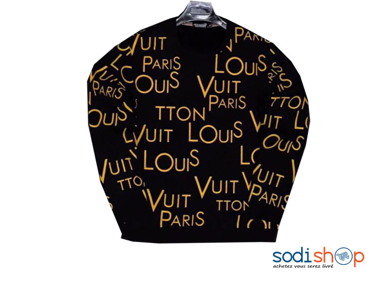 Pull Louis Vuitton Paris Haute Qualité - Couleur Noir Jaune BJ00100