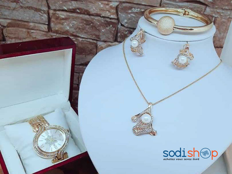 Ensemble Complet Montre et Collier Pour Femme MJ0021