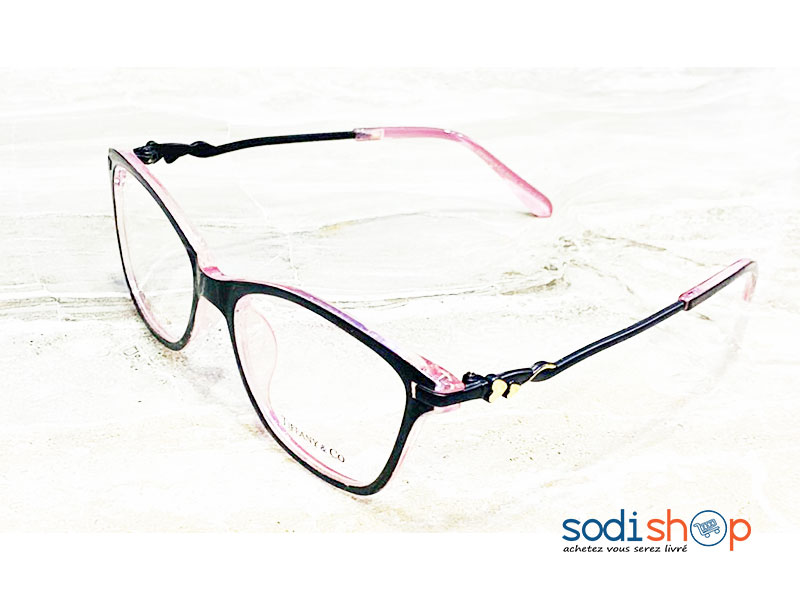 Lunette Pour Femme Tiffany & Co Forme Arrondie - Couleur Noir Rose DL00106