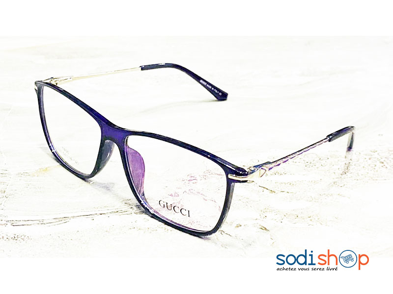 Lunette Gucci Ultra Stylée - Couleur Noir Argent Pour Homme DL00106