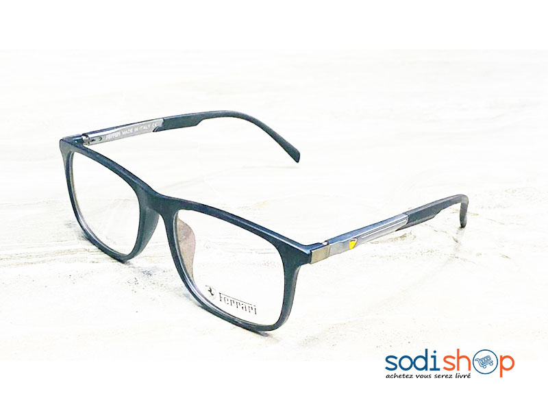 Lunette Ferrari Elégante et Stylée - Couleur Gris Noir Pour Homme DL00106