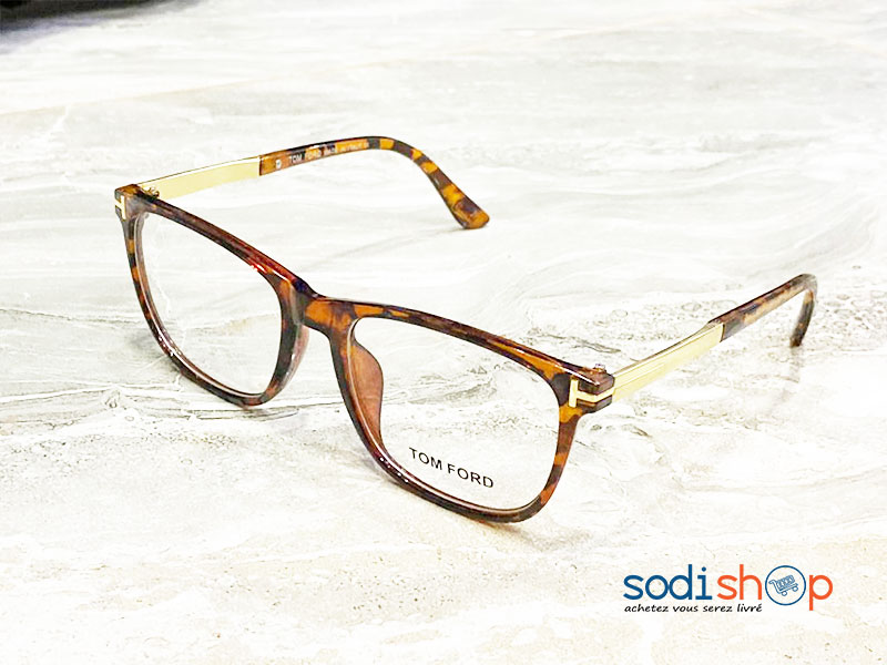 Lunette Tom Ford Couleur Marron à Texture Imprimé DL00106