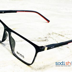 Lunette de Vue Non Correcteur Marque Huggo Boss Couleur Noire et Rouge DL00106