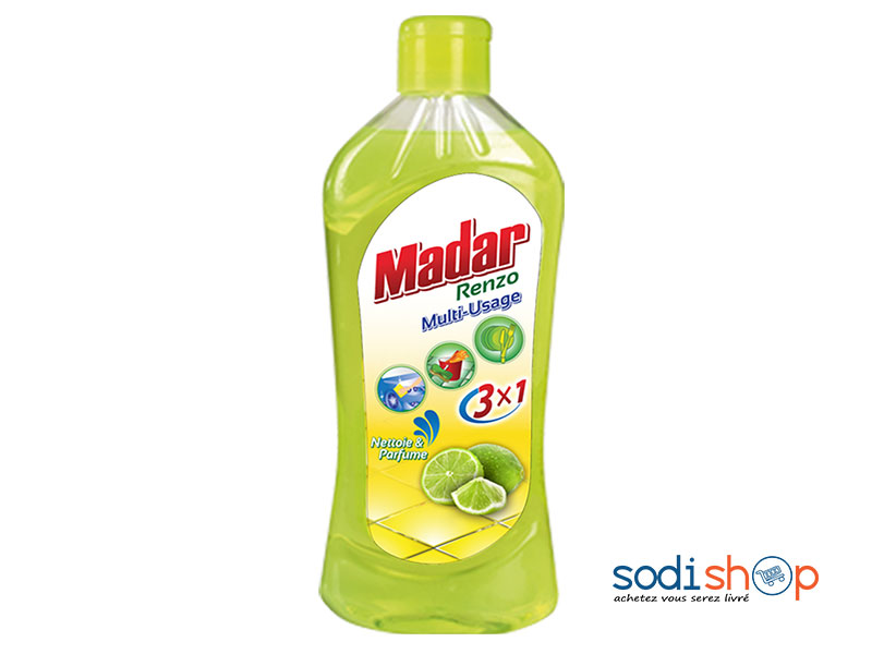 Madar Renzo Savon Liquide Multi-Usage 3en1 Senteur Citron - 1L MG00109