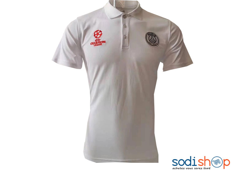Maillot du PSG en Lacoste Couleur Blanche Champions Ligue BK0096