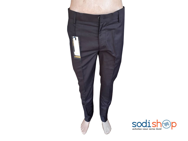 Pantalon en Tissu Couleur Marron Pour Homme BJ00100