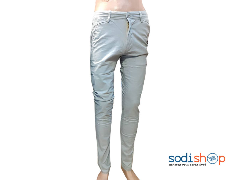 Pantalon en jeans Couleur Grise Pour Homme BJ00100