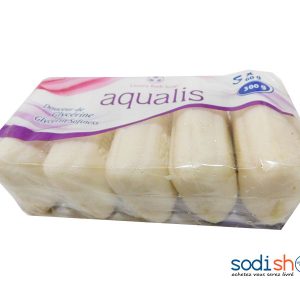 Paquet de 5 Savon en Morceau Aqualis Enrichi à la Glycérine 300g MG00109