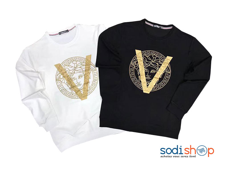 Pull-Over Versace en Coton et Polyester Manche Longue BJ00100