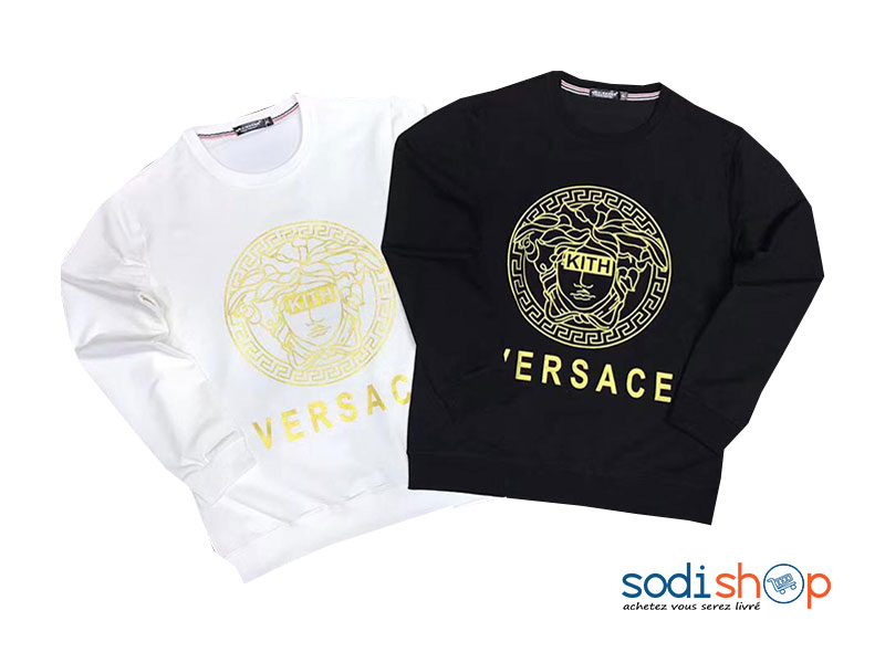 Pull-Over Versace en Coton et Polyester Manche Longue BJ00100