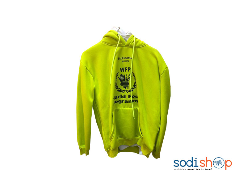 Sweat à Capuche Manche Longue Couleur Verte BJ00100