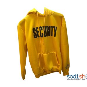 Sweat à Capuche Security Couleur Jaune Pour Homme et Femme BJ00100