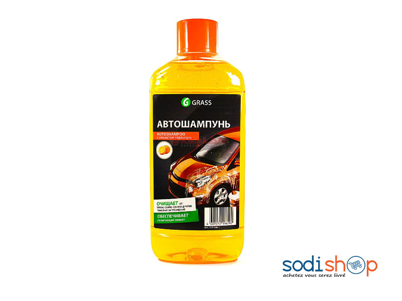 Savon Liquide Pour Voiture Grass 111100-1 “Auto Shampoo ‘’ Fraicheur Orange 1Litre MG00109