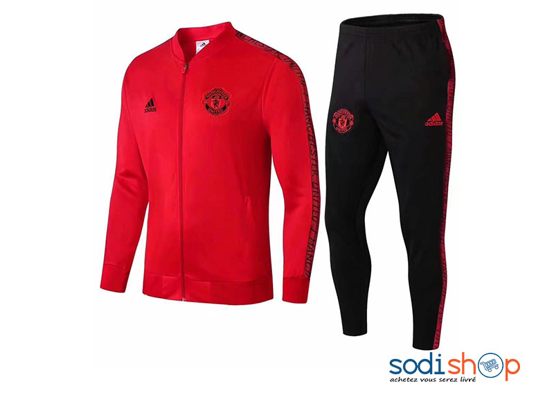 Adidas Survêtement Complet Ultra Confortable - Manchester United Couleur Rouge Noir BK0096