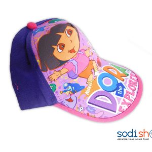 Casquette Pour Enfant Motif Dora L’Exploratrice - Couleur Rose Bleu MS0076