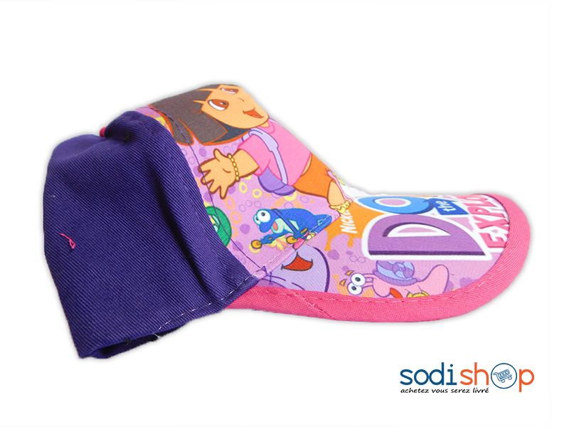 Casquette Pour Enfant Motif Dora L’Exploratrice - Couleur Rose Bleu MS0076 – Image 2