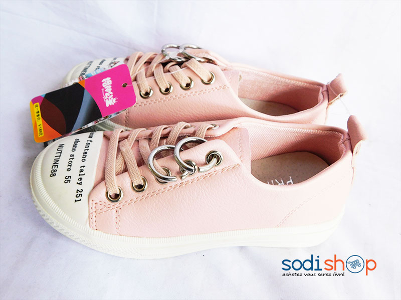 Chaussure Pour Petite Fille Haute Qualité - Couleur Rose Blanc WBM00108