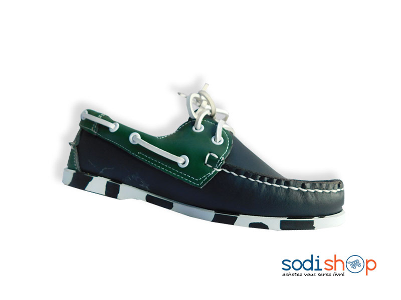 Mocassin Classique Pour Homme SEBAGO - Couleur Vert Bleu MS0076 – Image 2
