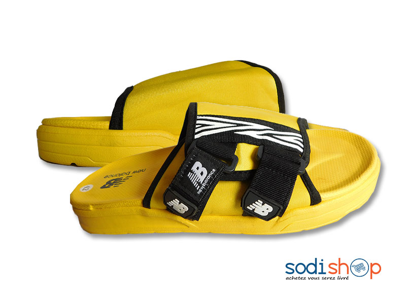 Sandale New Balance - Haute Qualité Couleur Noir Jaune MS0076 – Image 3