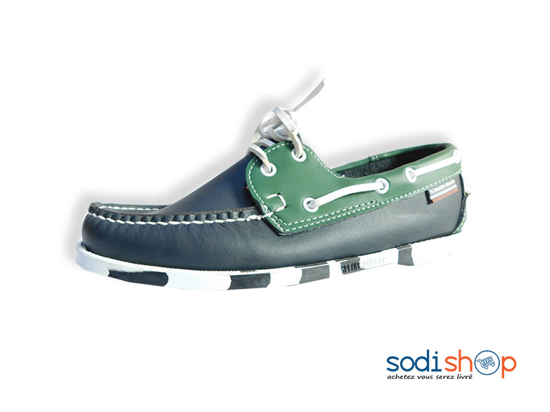 Mocassin Classique Pour Homme SEBAGO - Couleur Vert Bleu MS0076