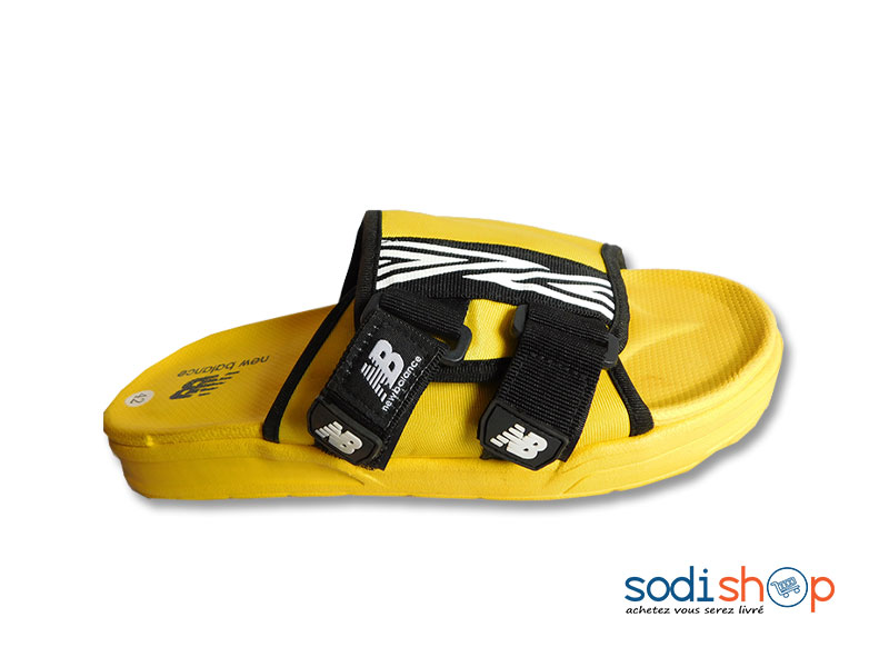 Sandale New Balance - Haute Qualité Couleur Noir Jaune MS0076