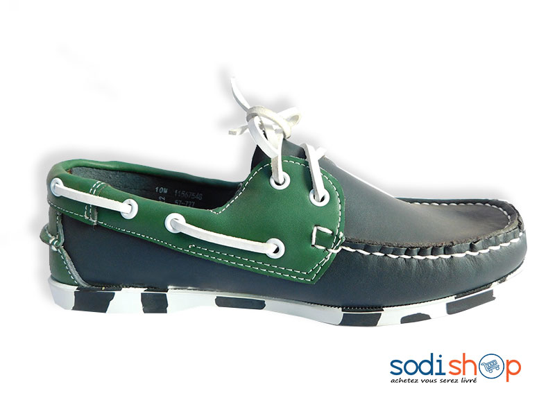 Mocassin Classique Pour Homme SEBAGO - Couleur Vert Bleu MS0076 – Image 3