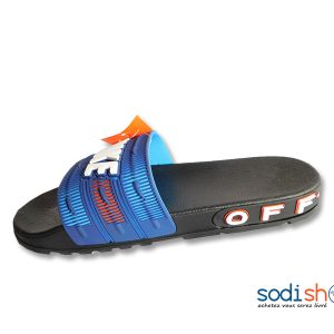 Claquette Nike Sandale Confortable - Couleur Noir Bleu MS0076