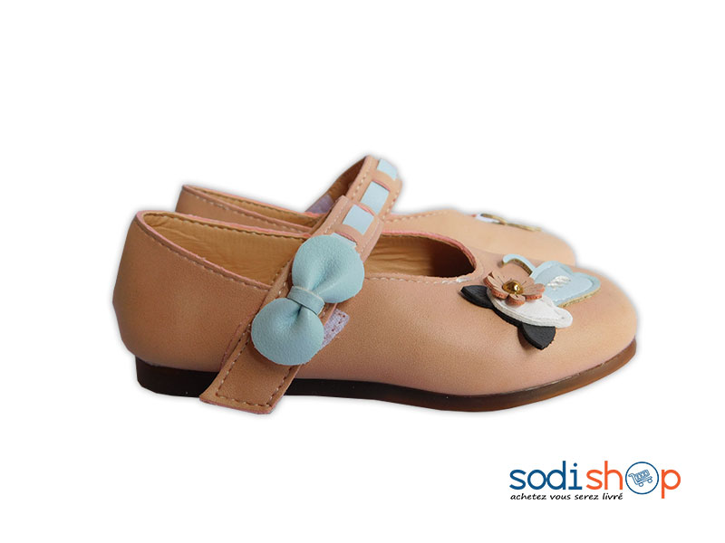 Ballerines Pour Fillette Chaussure Elégante - Couleur Jaune Bleu WBM00108 – Image 2