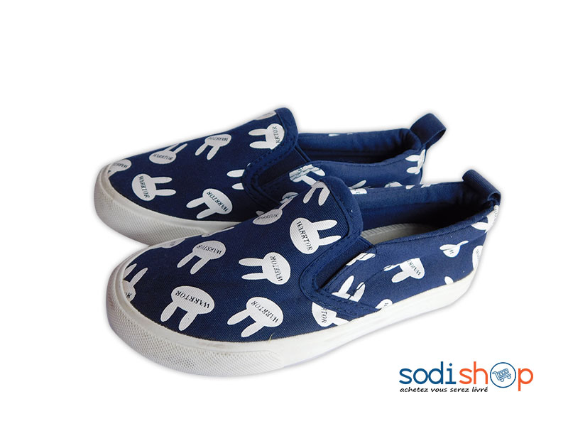 Chaussure Pour Enfant Design Chic et Confortable - Couleur Bleu Blanc WBM00108