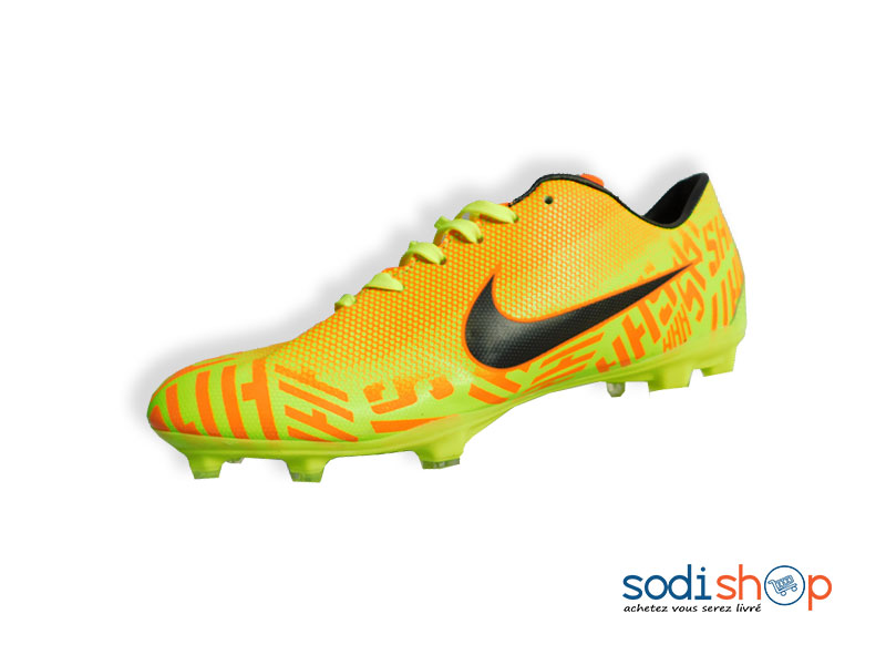 Chaussure à Crampon Nike - Equipement de Football Couleur Vert Orange MS0076 – Image 2