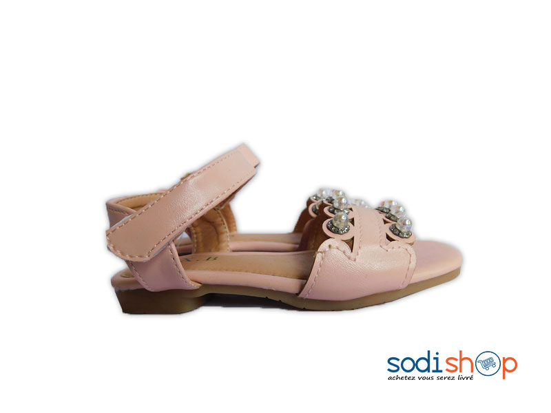Sandales Pour Fillette Chaussure de Style - Couleur Saumon WBM00108 – Image 2