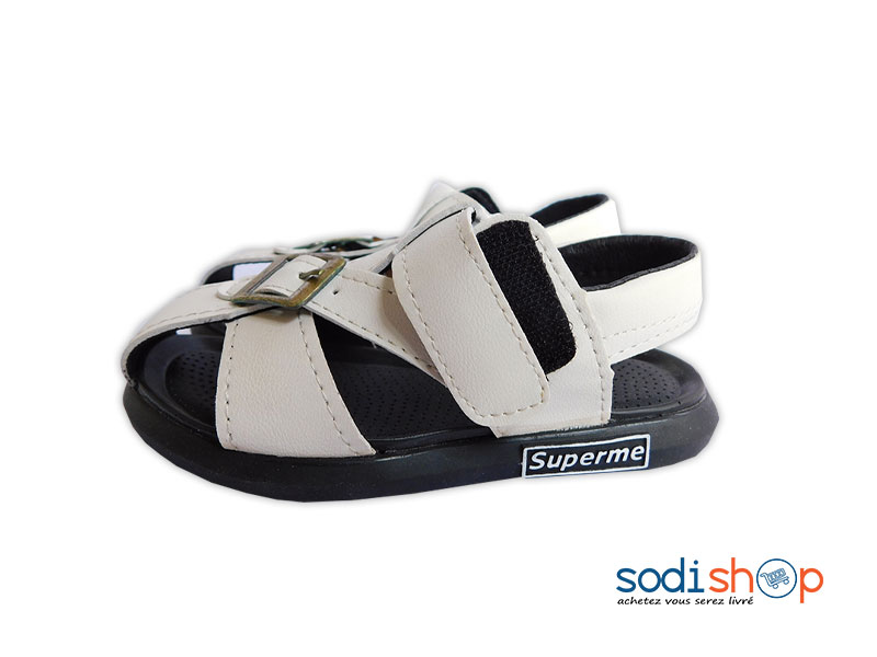 Chaussure Pour Enfant Joli Design - Couleur Noir Beige WBM00108 – Image 2