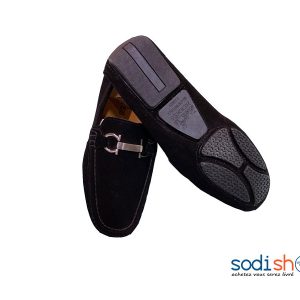 Hermès Paris Mocassin en Cuir Ultra Class - Couleur Noir Pour Homme PP00106