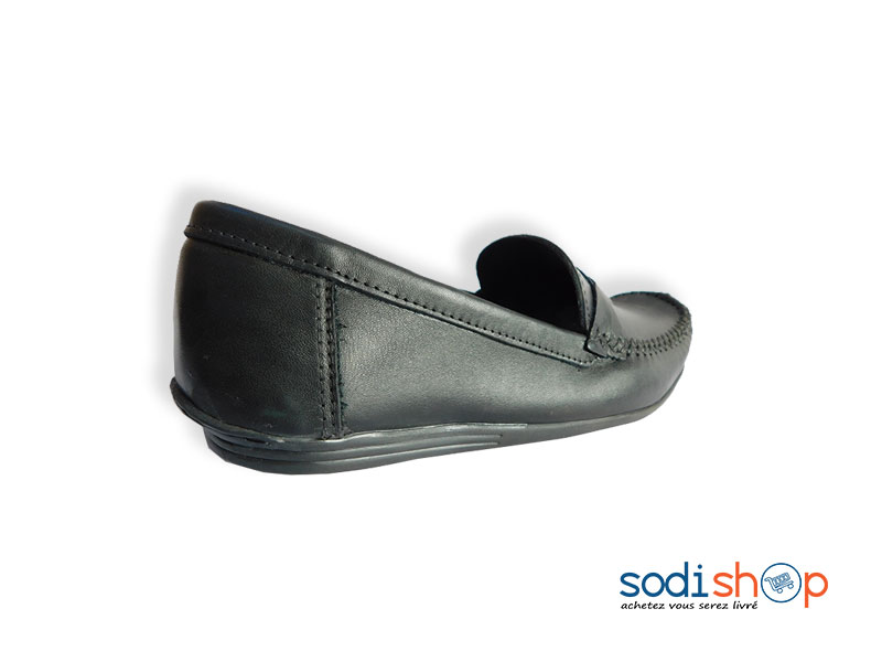 Mocassin Pour Homme Chaussure en Cuir - Couleur Noir MS0076 – Image 2