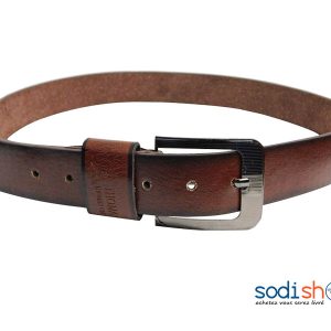 Ceinture de Style en Cuir Marron Sodi00