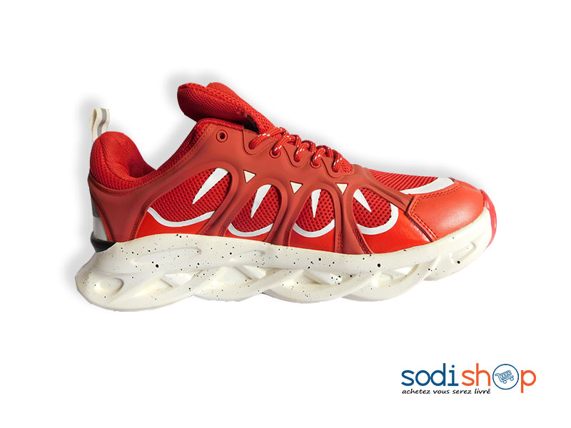 Chaussure Basket Adidas Couleur Rouge et Blanc MS0076
