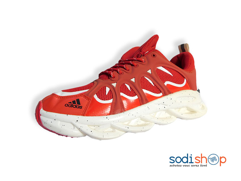 Chaussure Basket Adidas Couleur Rouge et Blanc MS0076 – Image 2
